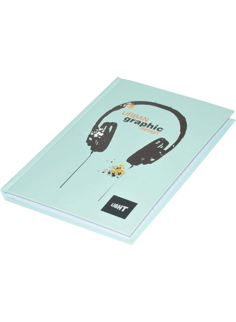 FIS Light Hard Cover Notebook Single Line 100 Sheets, A5 Size, Pack of 5 Pieces-LINBA51802 - Image 3